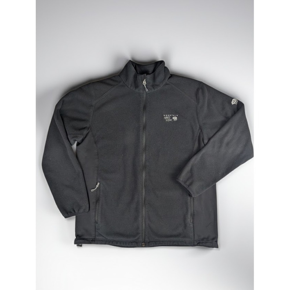 Mountain Hardwear Men's Full Zip Fleece Jacket Black L Hiking Outdoors Gorpcore